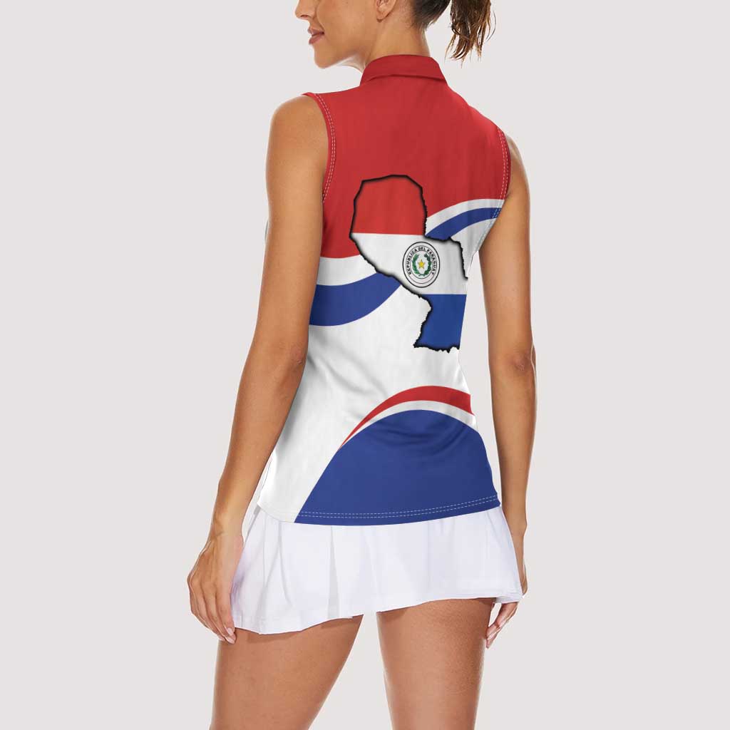 Paraguay Paz y justicia Women Sleeveless Polo Shirt Coat of arms of Paraguay