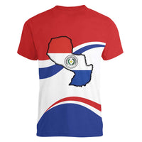 Paraguay Paz y justicia Women V-Neck T-Shirt Coat of arms of Paraguay