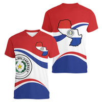 Paraguay Paz y justicia Women V-Neck T-Shirt Coat of arms of Paraguay