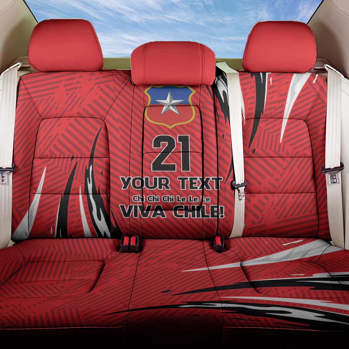 Chile Football Custom Back Car Seat Cover Chi Chi Chi Le Le Le Viva Chile