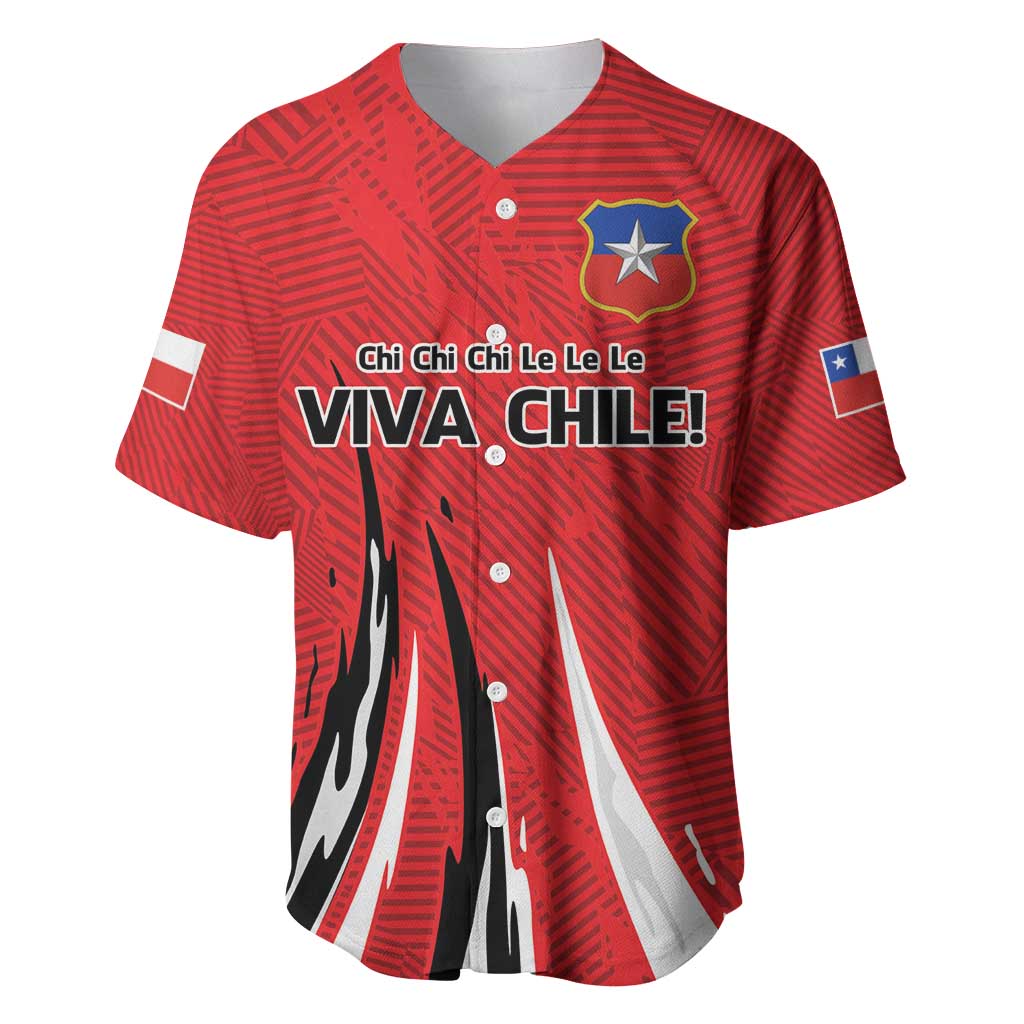 Chile Football Custom Baseball Jersey Chi Chi Chi Le Le Le Viva Chile