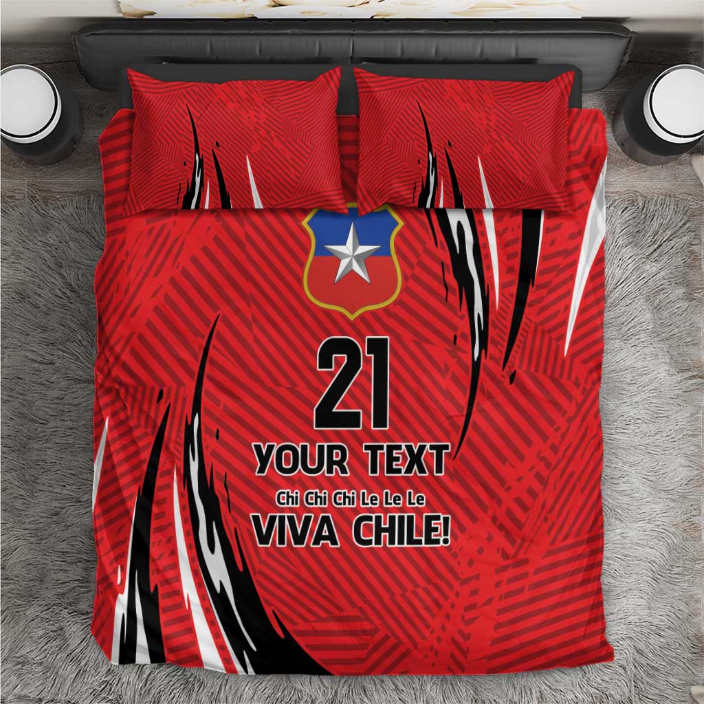 Chile Football Custom Bedding Set Chi Chi Chi Le Le Le Viva Chile