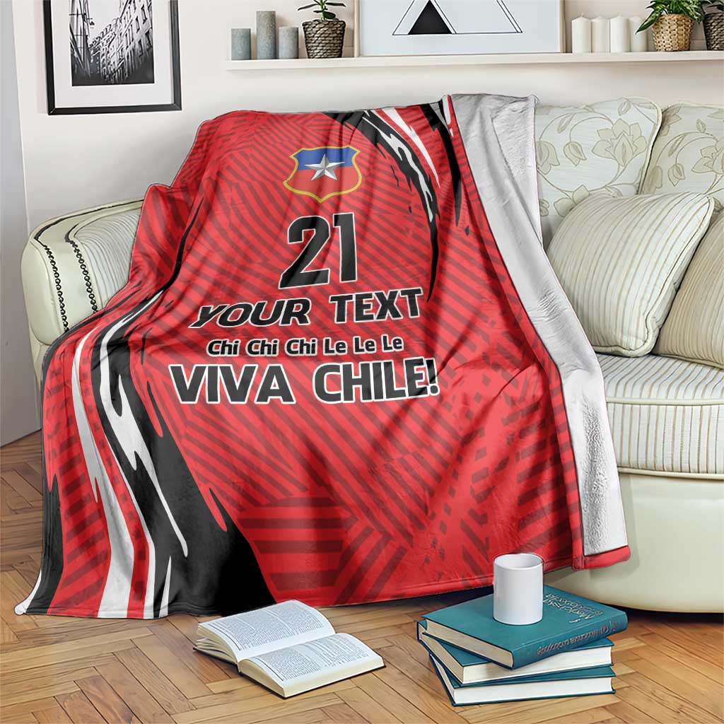 Chile Football Custom Blanket Chi Chi Chi Le Le Le Viva Chile