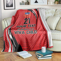 Chile Football Custom Blanket Chi Chi Chi Le Le Le Viva Chile