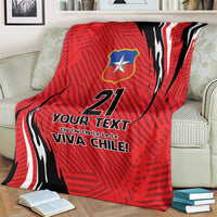 Chile Football Custom Blanket Chi Chi Chi Le Le Le Viva Chile
