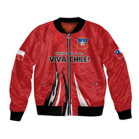 Chile Football Custom Bomber Jacket Chi Chi Chi Le Le Le Viva Chile