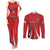 Chile Football Custom Couples Matching Tank Maxi Dress and Long Sleeve Button Shirt Chi Chi Chi Le Le Le Viva Chile