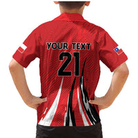 Chile Football Custom Family Matching Mermaid Dress and Hawaiian Shirt Chi Chi Chi Le Le Le Viva Chile