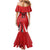 Chile Football Custom Family Matching Mermaid Dress and Hawaiian Shirt Chi Chi Chi Le Le Le Viva Chile