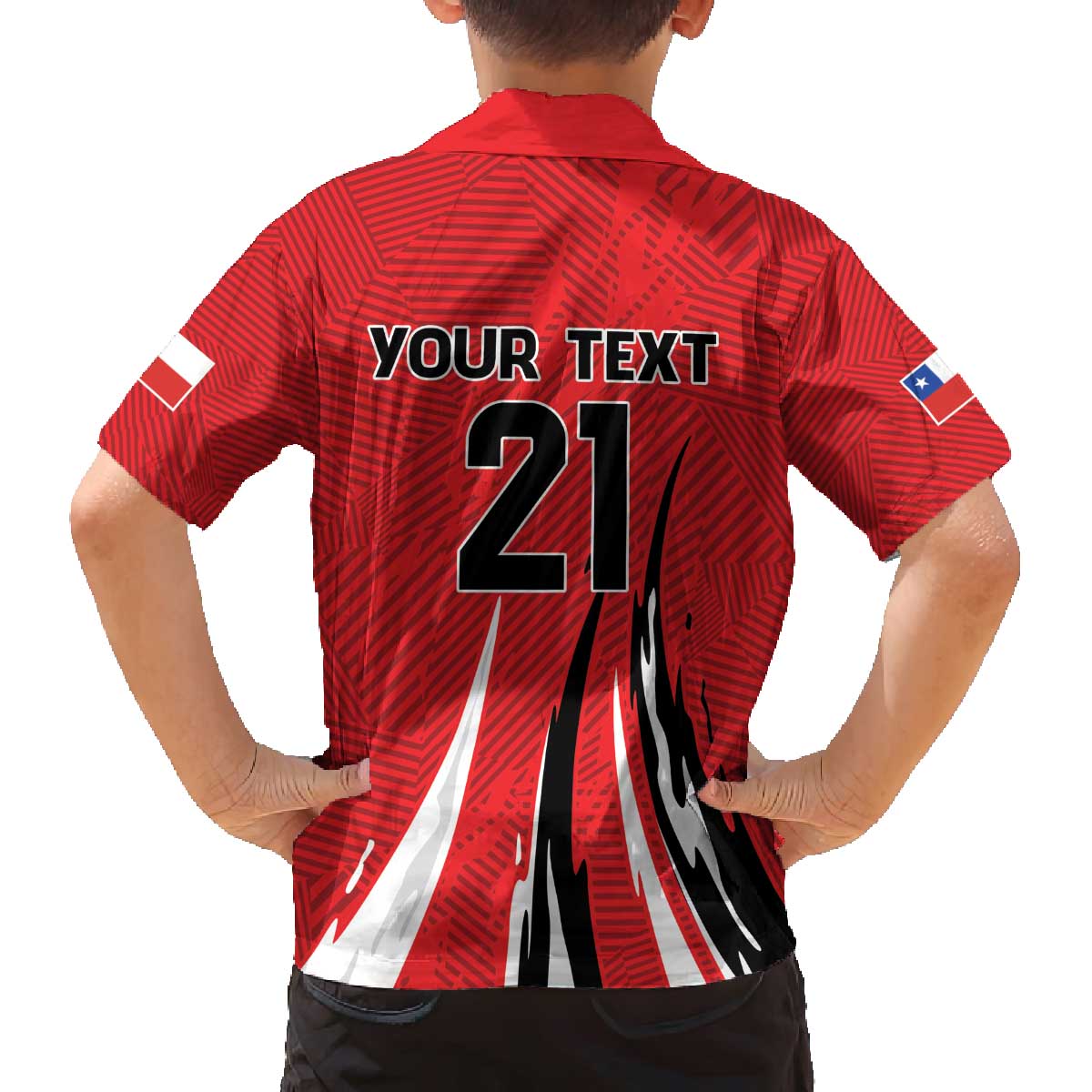 Chile Football Custom Family Matching Off The Shoulder Long Sleeve Dress and Hawaiian Shirt Chi Chi Chi Le Le Le Viva Chile