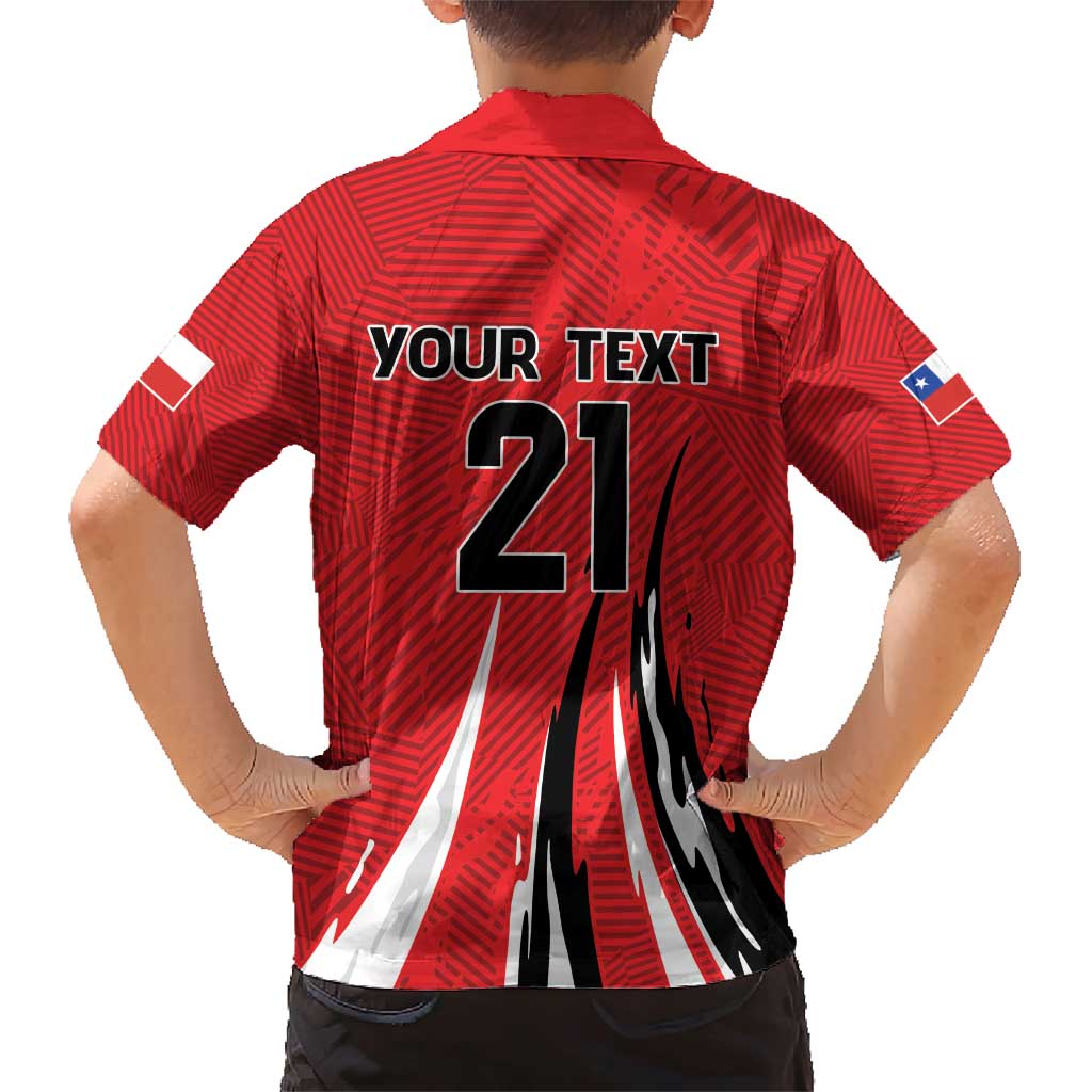 Chile Football Custom Family Matching Short Sleeve Bodycon Dress and Hawaiian Shirt Chi Chi Chi Le Le Le Viva Chile