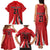Chile Football Custom Family Matching Tank Maxi Dress and Hawaiian Shirt Chi Chi Chi Le Le Le Viva Chile