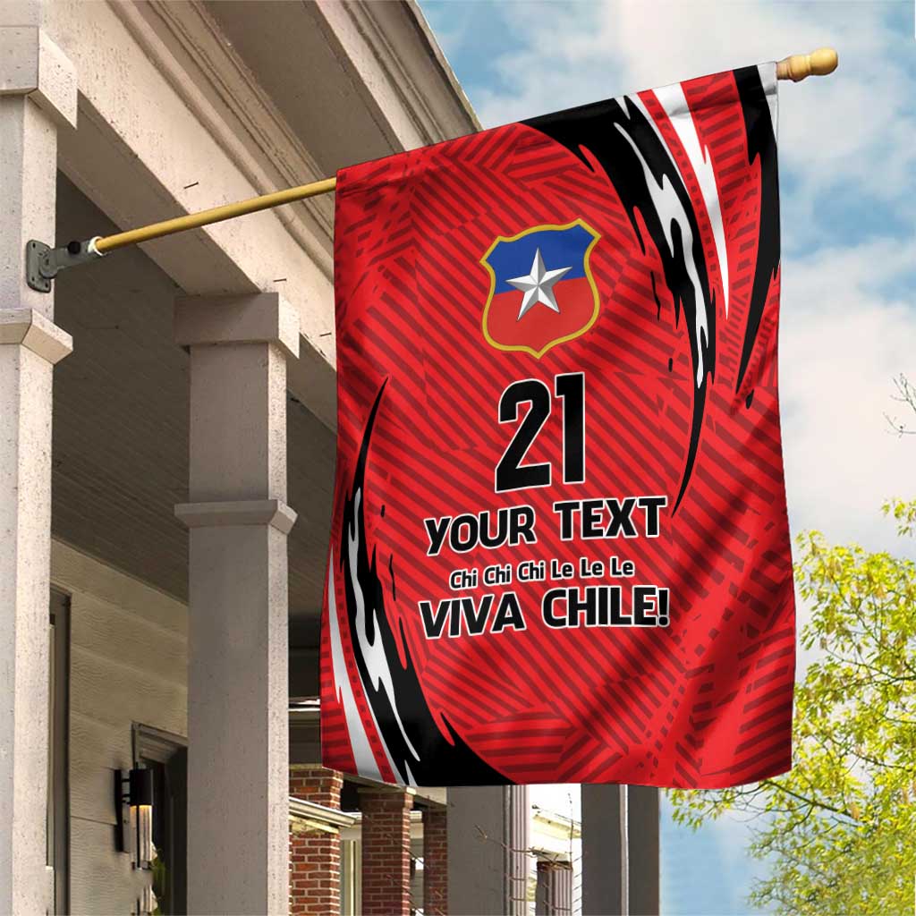 Chile Football Custom Garden Flag Chi Chi Chi Le Le Le Viva Chile