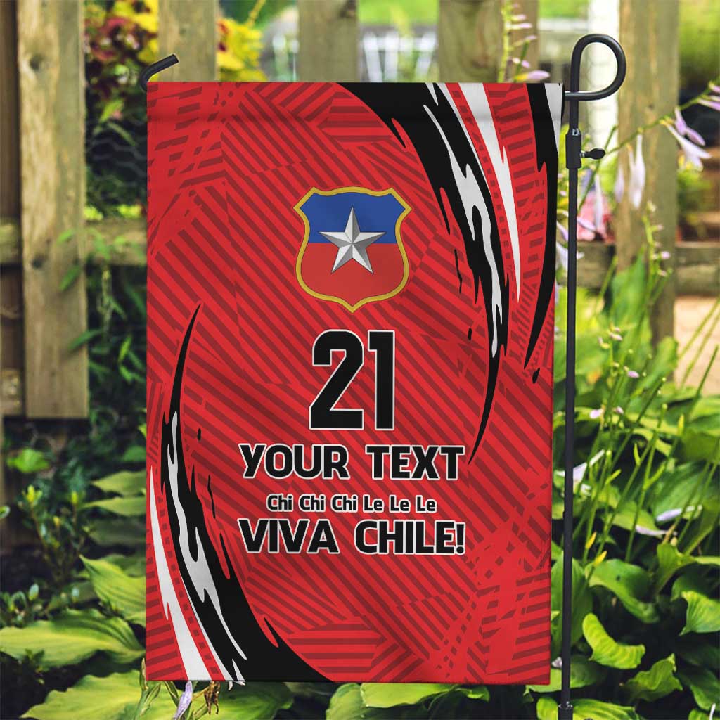 Chile Football Custom Garden Flag Chi Chi Chi Le Le Le Viva Chile