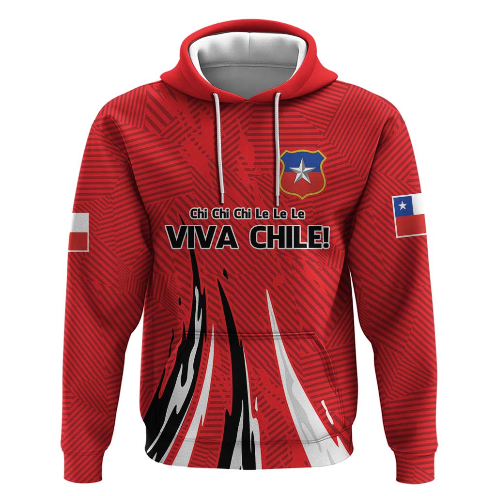 Chile Football Custom Hoodie Chi Chi Chi Le Le Le Viva Chile