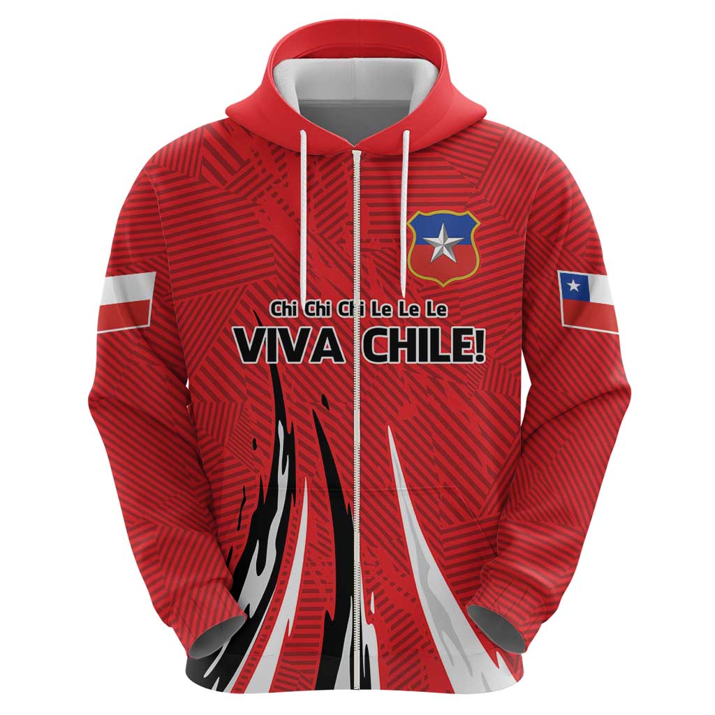 Chile Football Custom Hoodie Chi Chi Chi Le Le Le Viva Chile