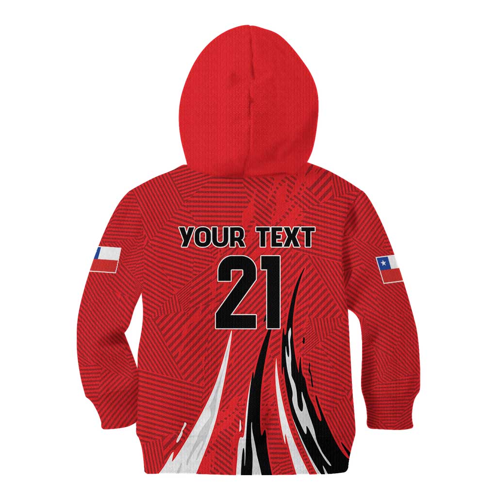 Chile Football Custom Kid Hoodie Chi Chi Chi Le Le Le Viva Chile