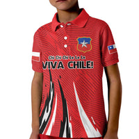 Chile Football Custom Kid Polo Shirt Chi Chi Chi Le Le Le Viva Chile