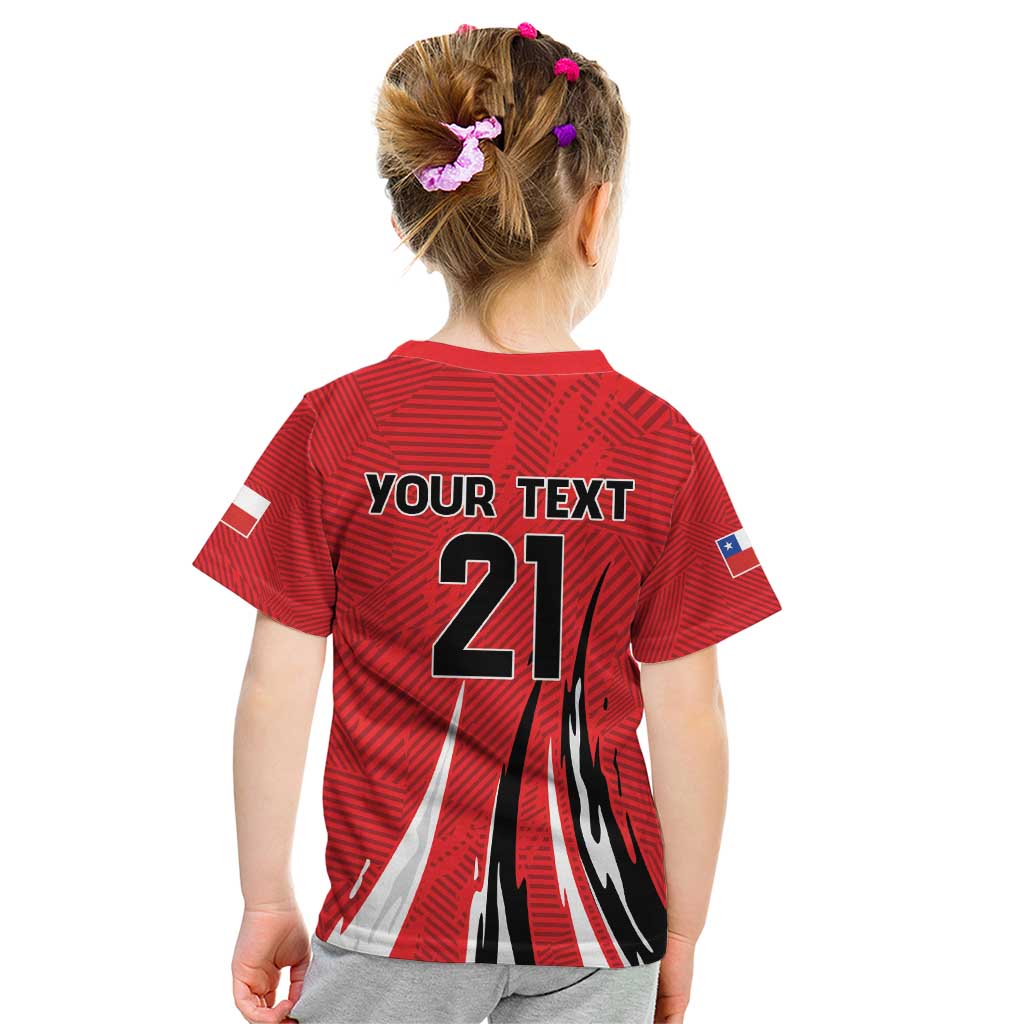 Chile Football Custom Kid T Shirt Chi Chi Chi Le Le Le Viva Chile