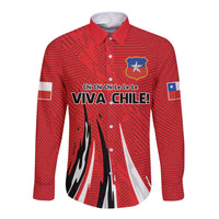 Chile Football Custom Long Sleeve Button Shirt Chi Chi Chi Le Le Le Viva Chile