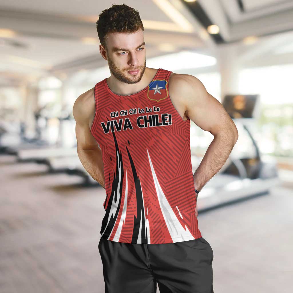 Chile Football Custom Men Tank Top Chi Chi Chi Le Le Le Viva Chile