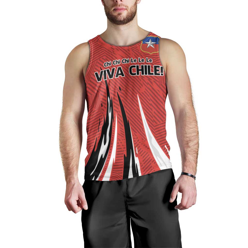 Chile Football Custom Men Tank Top Chi Chi Chi Le Le Le Viva Chile