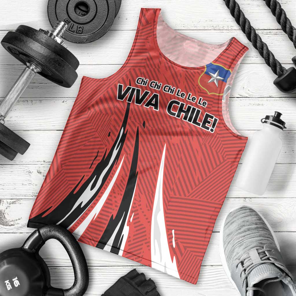 Chile Football Custom Men Tank Top Chi Chi Chi Le Le Le Viva Chile