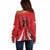 Chile Football Custom Off Shoulder Sweater Chi Chi Chi Le Le Le Viva Chile