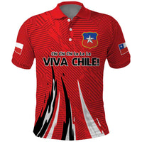Chile Football Custom Polo Shirt Chi Chi Chi Le Le Le Viva Chile