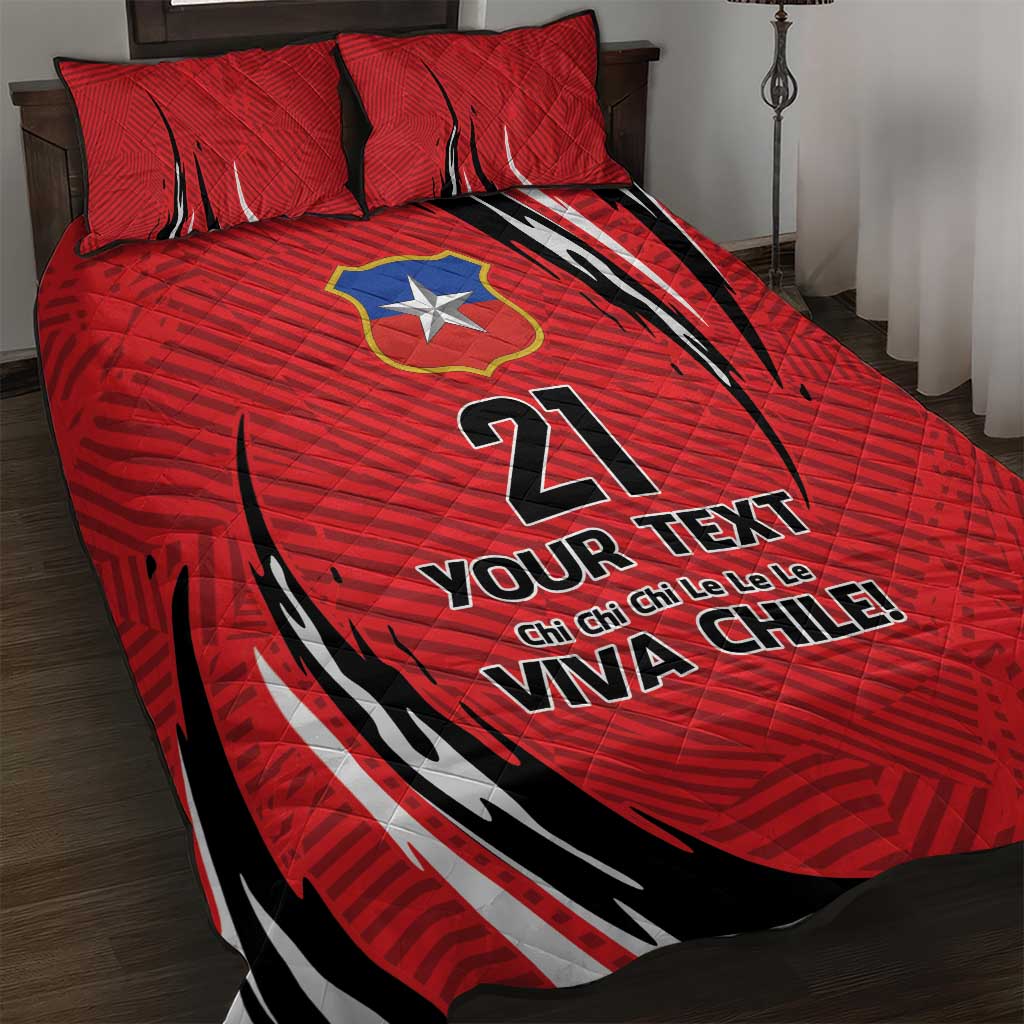 Chile Football Custom Quilt Bed Set Chi Chi Chi Le Le Le Viva Chile