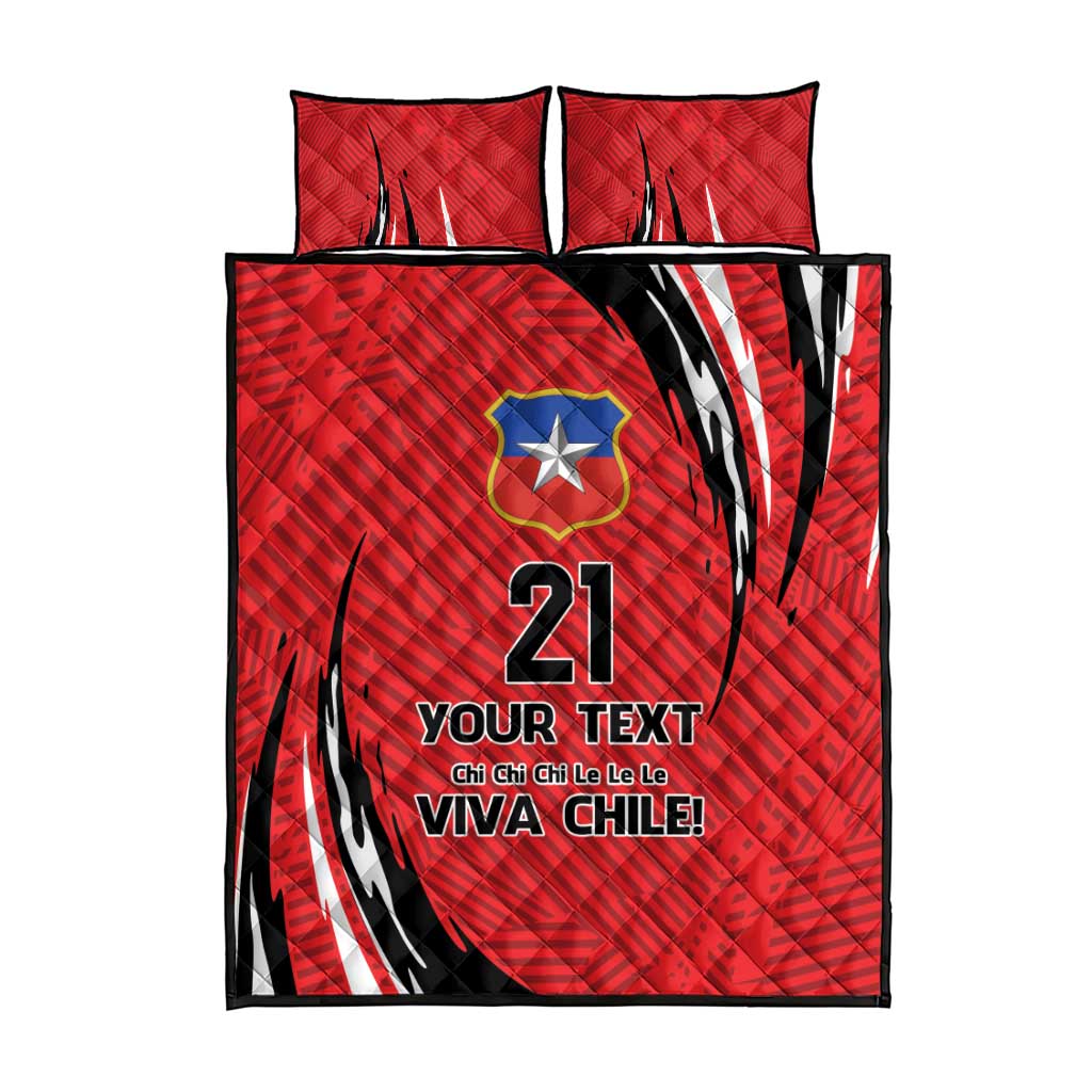 Chile Football Custom Quilt Bed Set Chi Chi Chi Le Le Le Viva Chile