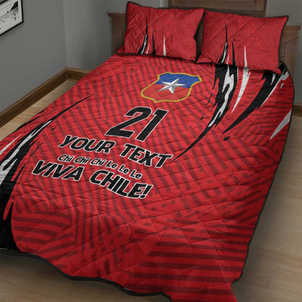 Chile Football Custom Quilt Bed Set Chi Chi Chi Le Le Le Viva Chile