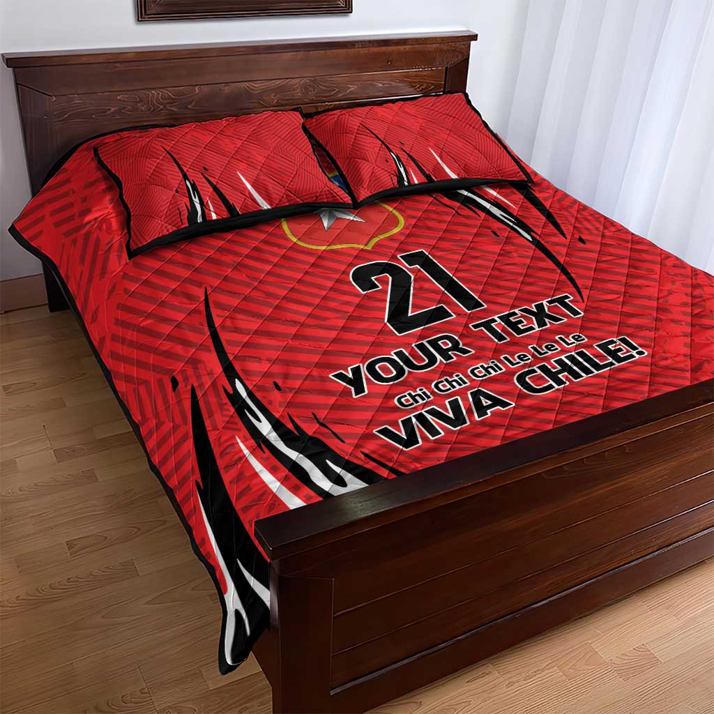 Chile Football Custom Quilt Bed Set Chi Chi Chi Le Le Le Viva Chile