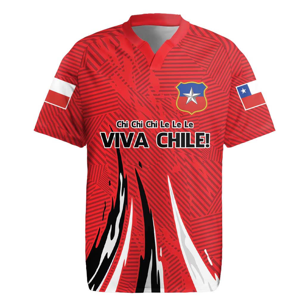 Chile Football Custom Rugby Jersey Chi Chi Chi Le Le Le Viva Chile