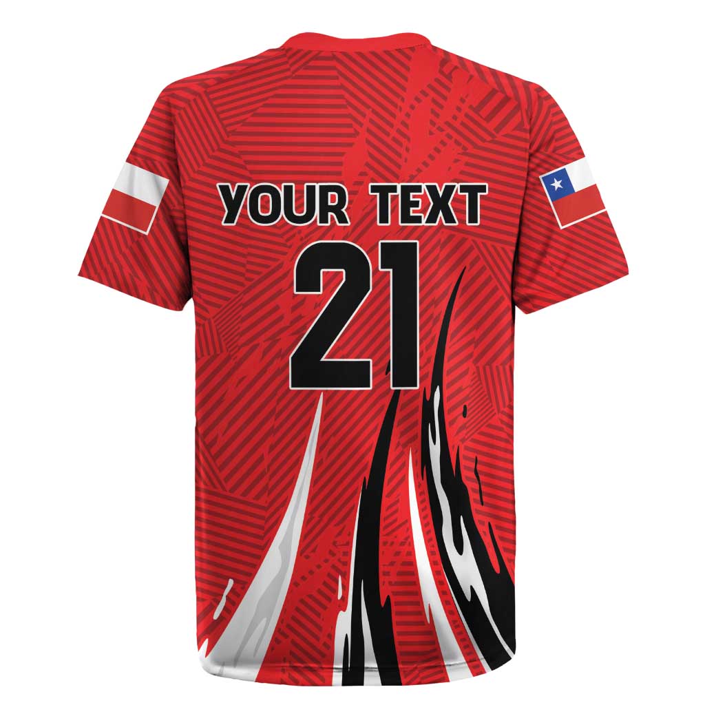 Chile Football Custom Rugby Jersey Chi Chi Chi Le Le Le Viva Chile