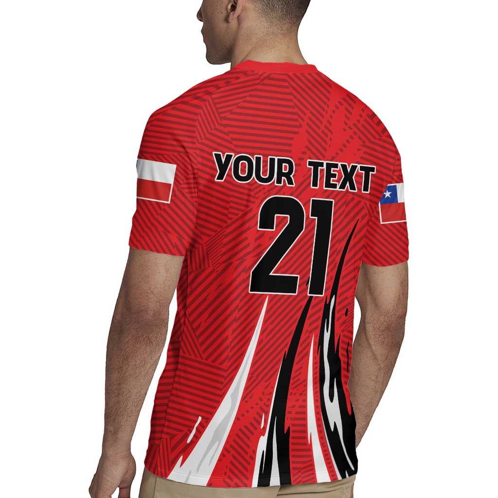 Chile Football Custom Rugby Jersey Chi Chi Chi Le Le Le Viva Chile