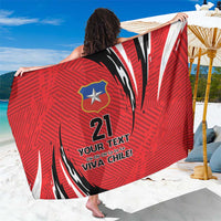 Chile Football Custom Sarong Chi Chi Chi Le Le Le Viva Chile