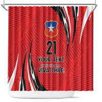 Chile Football Custom Shower Curtain Chi Chi Chi Le Le Le Viva Chile