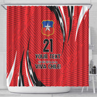 Chile Football Custom Shower Curtain Chi Chi Chi Le Le Le Viva Chile