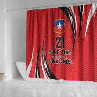 Chile Football Custom Shower Curtain Chi Chi Chi Le Le Le Viva Chile