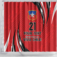 Chile Football Custom Shower Curtain Chi Chi Chi Le Le Le Viva Chile
