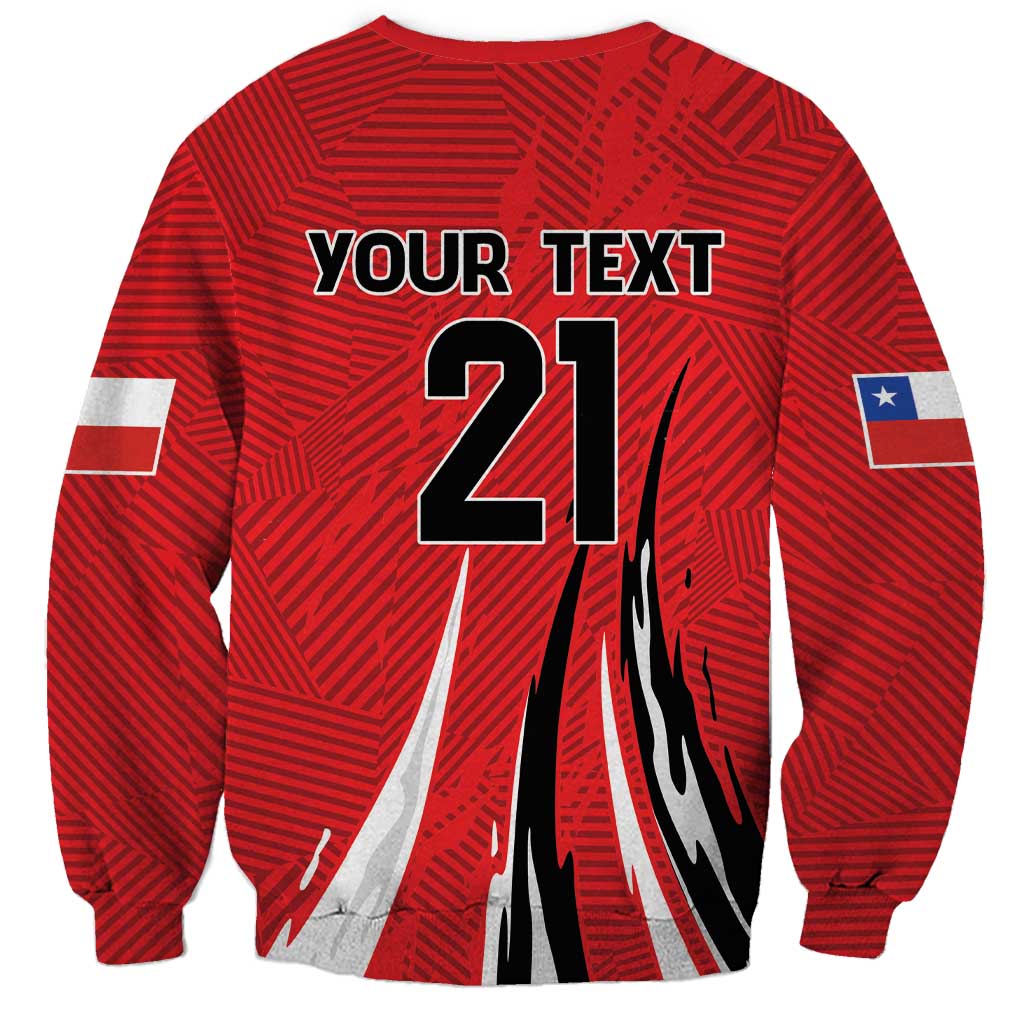 Chile Football Custom Sweatshirt Chi Chi Chi Le Le Le Viva Chile