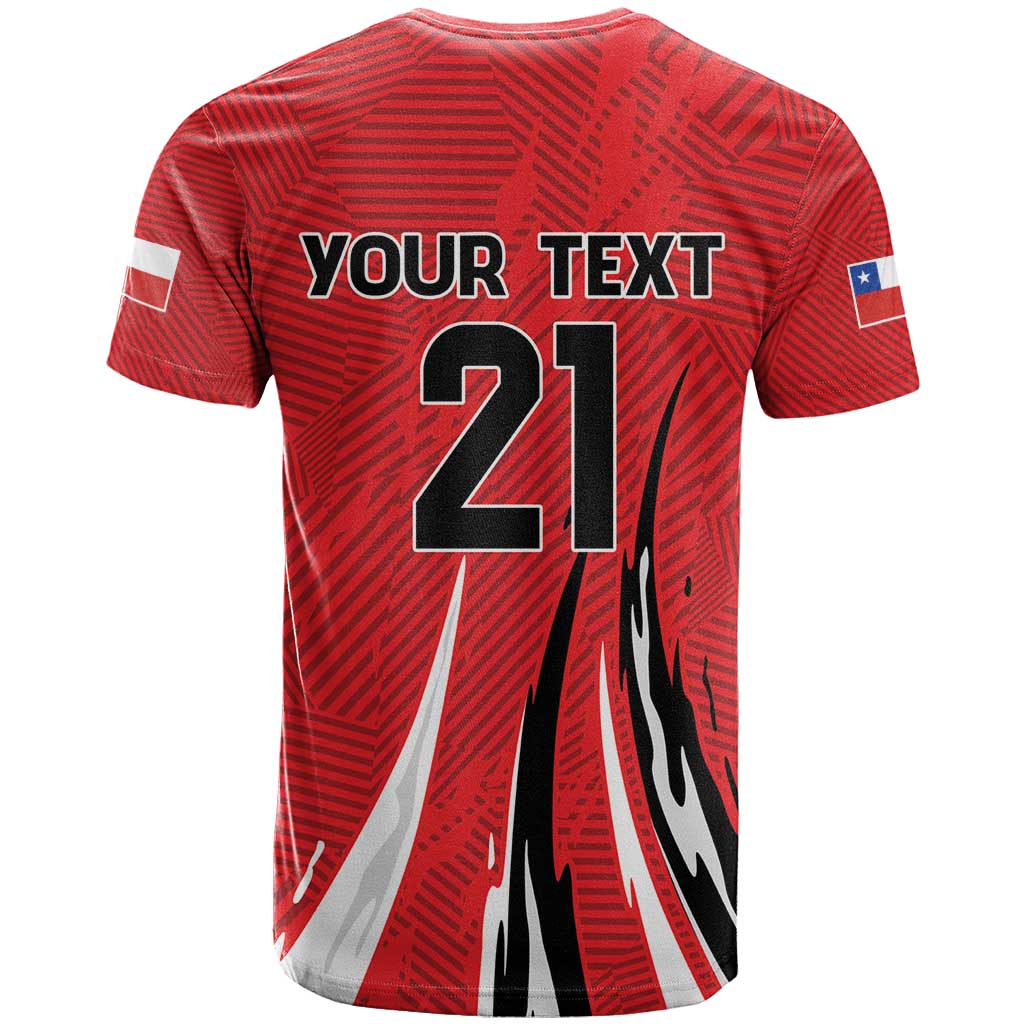 Chile Football Custom T Shirt Chi Chi Chi Le Le Le Viva Chile