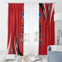 Chile Football Custom Window Curtain Chi Chi Chi Le Le Le Viva Chile