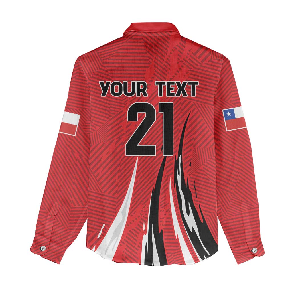 Chile Football Custom Women Casual Shirt Chi Chi Chi Le Le Le Viva Chile