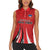 Chile Football Custom Women Sleeveless Polo Shirt Chi Chi Chi Le Le Le Viva Chile