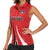 Chile Football Custom Women Sleeveless Polo Shirt Chi Chi Chi Le Le Le Viva Chile