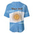 Argentina Flag Day Personalized Baseball Jersey Simple Sol de Mayo