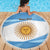 Argentina Flag Day Personalized Beach Blanket Simple Sol de Mayo