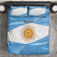 Argentina Flag Day Personalized Bedding Set Simple Sol de Mayo